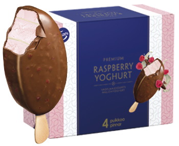 Fazer Premium Raspberry Yoghurt -puikko 4 kpl