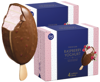 Fazer Premium Raspberry Yoghurt -puikko 8 kpl