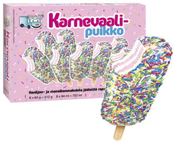 Karnevaali -puikko 8 kpl